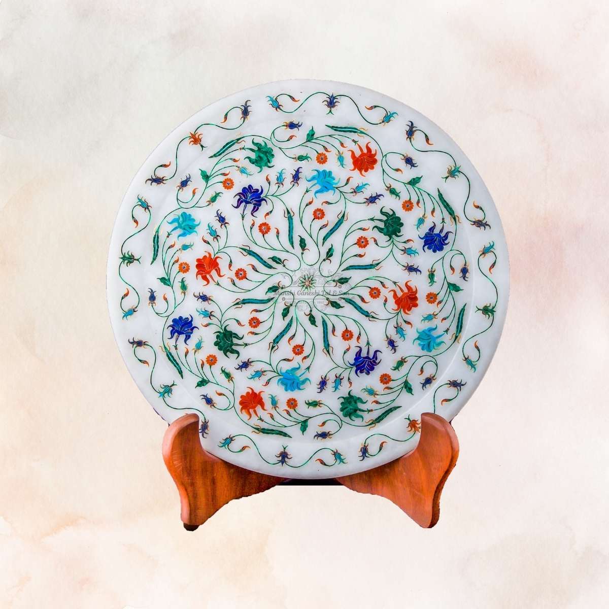 Fully Printed Designed Marble Fruit Bowl